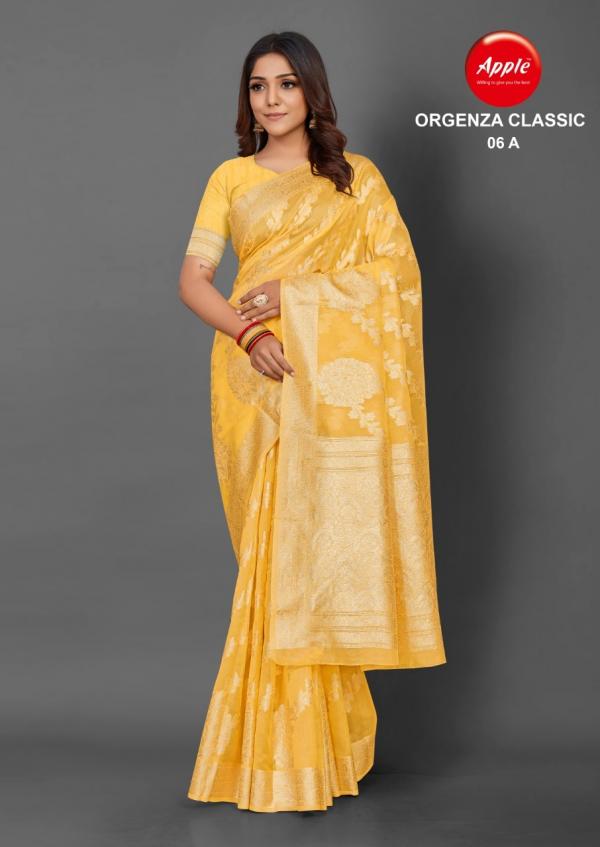 Apple Organza Classic 6 organza Fancy Saree Colletion